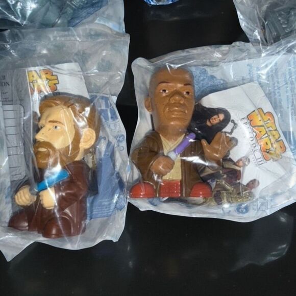 ‘05 Burger King Star Wars Episode III Ewok Darth Maul X-Wing Vader Jaba Figures - Picture 5 of 7
